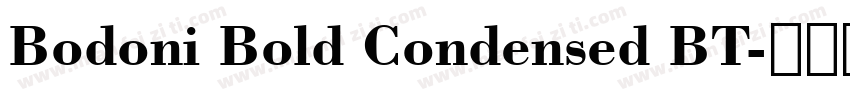 Bodoni Bold Condensed BT字体转换